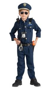 lot 6149 image: Deluxe Police Dress Up Costume Set - Small 4-6