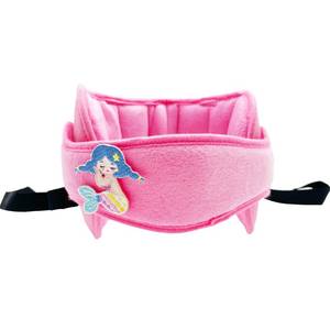 lot 6151 image: LETTON Car Seat Head Support for Child, Adjustable Head Band Strap Headrest, Safe, Comfortable Head & Neck Pillow Support Solution�� Baby & Kids Travel Accessories (Pink with Mermaid Pattern)