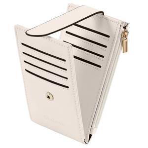 lot 6158 image: Chelmon Womens Wallet Slim RFID Blocking Bifold Multi Card Case Wallet with Zipper Pocket (Beige)