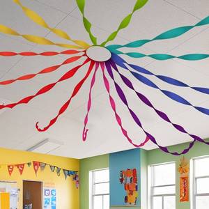lot 6168 image: Watersay 16 Rolls Rainbow Crepe Paper Streamers 528 ft Colorful Classroom Party Decoration Back to School Classroom Ceiling Decoration Birthday Party Streamers for Birthday Wedding Indoor Decor