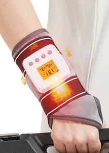 lot 6171 image: Rechargeable Heated Wrist Massager for Pain Relief - 3 Heat Levels & 3 Vibration Modes, Heat Therapy Wrap for Carpal Tunnel, Tendonitis, Sprains, Swelling, Auto Shut-Off Hand Warmer
