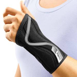 lot 6180 image: FREETOO Wrist Brace for Carpal Tunnel,New Upgrade-Anatomically shaped Adjustable Wrist Support Splint for Men and Women,Hand Brace for Pain Relief, Tendinitis,Arthritis,Left Hand,Medium
