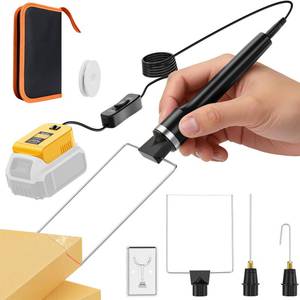 lot 6183 image: Ecarke 3-in-1 Foam Cutter Tool Compatible with DeWalt 20V (No Battery),18W Hot Wire Foam Cutter Kit with USB-A & USB-C Charging Port,750°F Styrofoam Cutter for Foam DIY Cutting & Crafting - Tool Only