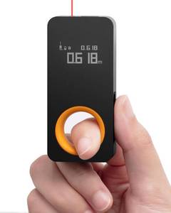 lot 6215 image: HOTO Laser Measuring Tool, Pocket-Size 98Ft Digital Laser Tape Measure �2mm Accuracy, USB-C Rechargeable, OLED Display, FtMin Unit Conversion, Real-time Data Sync, Cool Gadgets for Men & Home Use