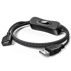 lot 6240 image: ANDTOBO USB Switch Extension Cable, (Upgraded Data  Power) USB Extension Cord with OnOff Power Switch Cable for LED Strips, iOS System, etc- 3.3 FT