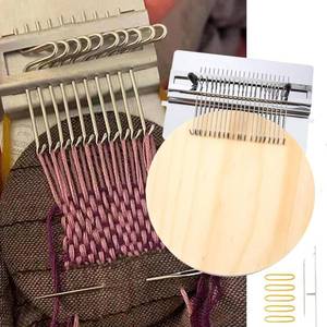 lot 6273 image: Darning Mini Loom Machine, Speedweave Darning Loom Quickly Mini Mending Convenient Darning Loom for Mending Jeans Socks Clothes Loom Machine Makes Beautiful Stitching Diy Weaving Arts (21 Hooks)
