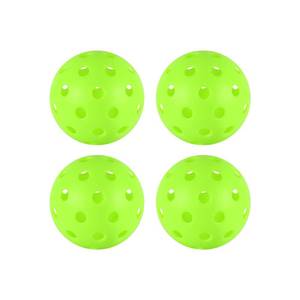 lot 6284 image: 4 pcs Pickleball Balls,40 Holes Outdoor Pickleball balls,8mm Precision Drilled-Spaced Pickle ball Set-Professional Plastic Ball for Pickleballs Paddles and Indoor&Outdoor Floor Sport Court(green)