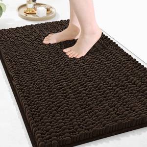 lot 6286 image: Arotive Luxury Bathroom Rugs 30x20, Extra Soft Thick Absorbent Shaggy Chenille Bath Rugs, Non-Slip Machine Wash Dry, Bath Mats for Bathroom Floor, Tub and Shower, Home Decor Accessories, Brown