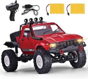 lot 6291 image: Losbenco RC Crawler 116 Scale RC Rock Crawler, WPL C14 All Terrain RC Car RTR 4x4 Off-Road Remote Control Trucks with LED Lights and Two Batteries for Kids and Adults