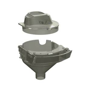 lot 6406 image: Baby Brezza Formula Pro Mini Replacement Funnel & Cover, Grey