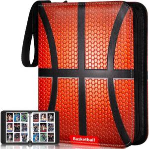 lot 11488 image: RONMONG Basketball Card Binder,2025-2026 Sports Trading Card with Sleeves Holder Album,990 Pockets Basketball Card Holder Sheets Display Storage Protectors for Collectors Boys and Girls Gift