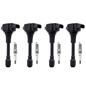 lot 11557 image: Set of 4 UF549 Ignition Coils & 9029 Iridium Spark Plug Compatible with 2007-2019 Nissan Altima Versa Sentra Rogue Cube NV200 Pathfinder Infiniti FX50 M56 QX60 QX70 C169, DILKA6RA11