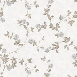 lot 12118 image: MANONIRIA Grey Floral Peel and Stick Wallpaper, 17.32 x 196.85 Vintage Flower and Leaf Contact Paper, Removable Self Adhesive Waterproof Vinyl Wall Paper for Bedroom, Shelf & Cabinet Decor