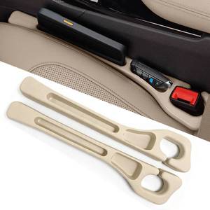 lot 12139 image: FortiyParts Car Seat Gap Filler Organizer of 2 - No Drop Seat Guard, Universal Car Seat Gap Filler, Durable Non-Slip Material, Easy 10-Second Install for Cars, Trucks & SUV(Beige)