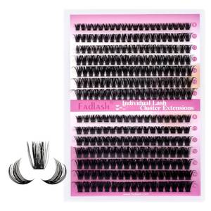 lot 12150 image: Lash Clusters 60D80D Fluffy Eyelash Clusters D Curl 8-16mm Individual Lashes Cluster Eyelash��Extensions Wispy 280pcs Thick Lash Extension Clusters (6080D-0.07-D, 8-16mm)