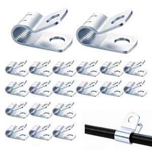 lot 12206 image: Relaxweex 20 Pack Guide Clamps for Engine Throttle Metal Throttle Cable Clamp with Serrations for Equipment and Compressor Speed Control Serrated Secure Grip Universal Cable Organization