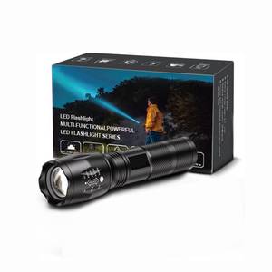 lot 12216 image: 1 Pack Flashlights, Military Grade 5 Modes 3000 High Lumens Led Waterproof Handheld Flashlight for Camping Biking Hiking Outdoor and Home Use(Batteries Not Included)