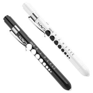 lot 12229 image: CAVN Pen Light with Pupil Gauge LED Penlight for Nurses Doctors, 2 Pcs Reusable Medical Penlight for Nursing Students (BlackWhite)