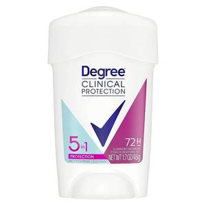 lot 12234 image: Degree Clinical Strength Antiperspirant Deodorant 96-Hour Sweat and Odor Protection Original Soft Solid 5x Types of Sweat 1.6 oz