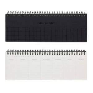 lot 12240 image: Weekly Planner Notebook with Grid Pages
