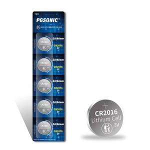 lot 12247 image: PGSONIC CR2016 3V Lithium Battery (5pcs)
