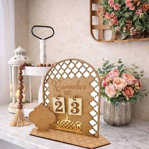 lot 12248 image: Ramadan Advent Calendar 2026 Countdown Calendar Decorations for Home, 30 Days Til Eid Sign, Wood Radaman Gifts for Women, Ramadans Table Decor ���� ����� ���� �����