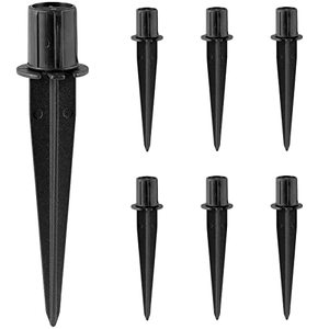 lot 12254 image: Metal Stakes Solar Lights Replacement Spike - Outdoor Ground Stake for Garden Lights Landscape Yard Pathway Patio Christmas Lamps Pole (Metal-6 Pack) - 0.78x5.36 inches