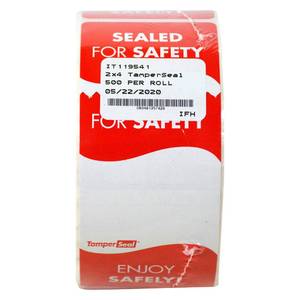 lot 12260 image: DayMark Safety Systems - IT119541 TamperSeal Tamper-Evident 2 x 4 Writable Delivery Label (Roll of 500)
