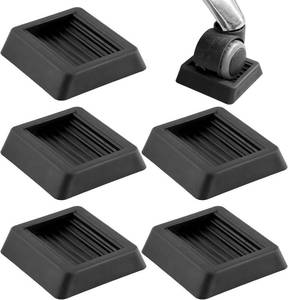 lot 12262 image: Non Slip Furniture Pads Wheel Stoppers for Office Chairs Beds Couches Prevent Sliding on Carpet Hard Floors Fits 1-4 Inch Wheels Silicone Caster Cups Durable Grips (5 PCS)