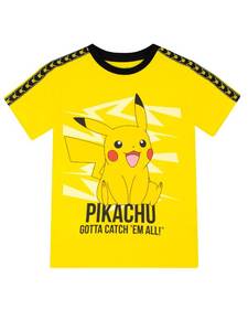 lot 12264 image: Pokemon T Shirt  Boys Pikachu Shirt  Short Sleeve Boys�� Pikachu T-Shirt  Yellow  6