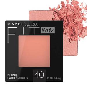 lot 12294 image: Maybelline Fit Me Blush, Lightweight, Smooth, Blendable, Long-lasting All-Day Face Enhancing Makeup Color, Peach, 1 Count