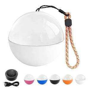 lot 12407 image: LOCZAR Memory Sphere Lamp, Crystal Ball Video Player 2.8 Memory Orbs Ornament 4GB Uploadable Videos & Photos, Personalized Unique Desk Night for Couples Friends Birthday Christmas (White Memory Orb)