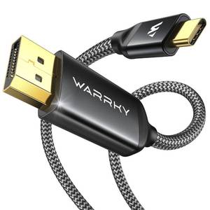 lot 12426 image: Warrky USB C to DisplayPort Cable 8K 60Hz Gold-Plated Plug, Metal Case 4K 240Hz, 2K 360Hz Type-C to Display Port 1.4 Cord, Thunderbolt 543 Compatible with MacBook ProAir, iPhone 17, iPad, Galaxy