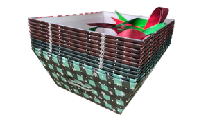 lot 19819 image: Holiday Gift Box Set with Metallic Green and Red (set of 11)