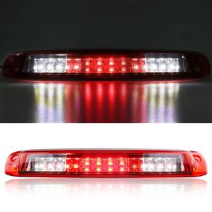 lot 19851 image: Tresound 3rd Third Brake Light for 1999-2006 Chevy SilveradoGMC Sierra LED Cargo Light High Mount Lamp, Chrome Housing Red Lens