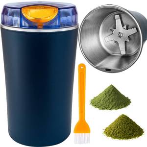 lot 19865 image: Electric Herb & Spice Grinder �� One-Touch Stainless Steel Grinder for Herbs, Spices, Coffee, Nuts, Seeds �� Powerful 30000 RPM Motor, Stainless Steel Blades, Cleaning Brush Included