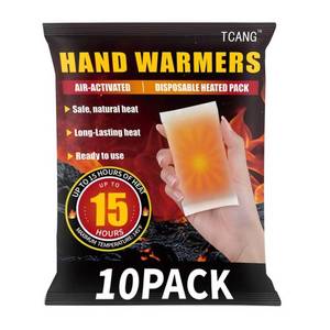 lot 20335 image: 10 Pack Hand Warmers Disposable - Up to 15 Hours of Heat - Super Long Lasting Air Activated Warmers, All Natural & Portable for Body, Hands & Toes - Odorless Hot Warmer Gifts for Winter Work