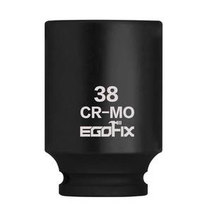 lot 20341 image: 12 Drive Deep Impact Socket, 38mm Metric Socket, CR-MO 6 Point for Easy Removal of Axle Nut