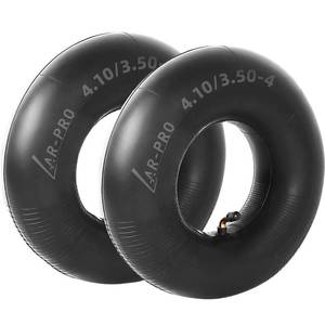 lot 20353 image: 4.103.50-4 Heavy Duty Replacement Inner Tube with TR-87 Bent Valve Stem (2-Pack) - for Wheelbarrows, Mowers, Hand Trucks and More 3.50-4 Tire