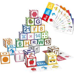 lot 20409 image: oeleofybb Childrens Multiple Activity Toys Educational Alphabet Building Blocks Set