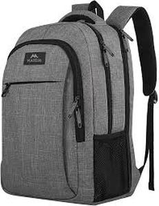 lot 6261 image: Matein Travel Laptop Backpack - Grey