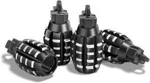 lot 12122 image: Yalok Aluminum Valve Stem Caps for MotorcycleBike