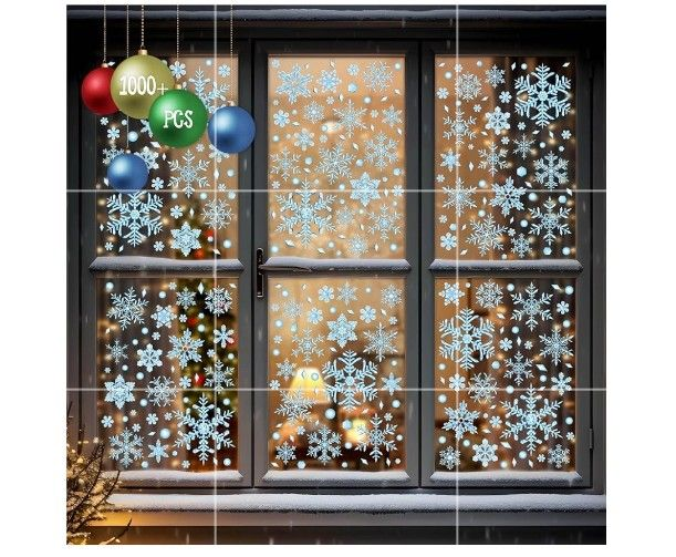 lot 3567073 image: Winter Window Sticker Double-Sided BUNDLE Pack Of Three - Retail $10