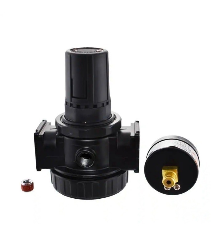 lot 4253185 image: Husky38 NPT REGULATOR W GAUGE - Retail $44