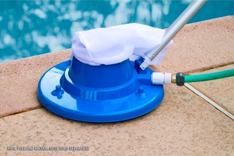 lot 4421051 image: HDXDeluxe Swimming Pool Leaf Vacuum Head with Suction Jets and Leaf Bag MISSING ITEMS (See Pictures and Description) - Retail $38