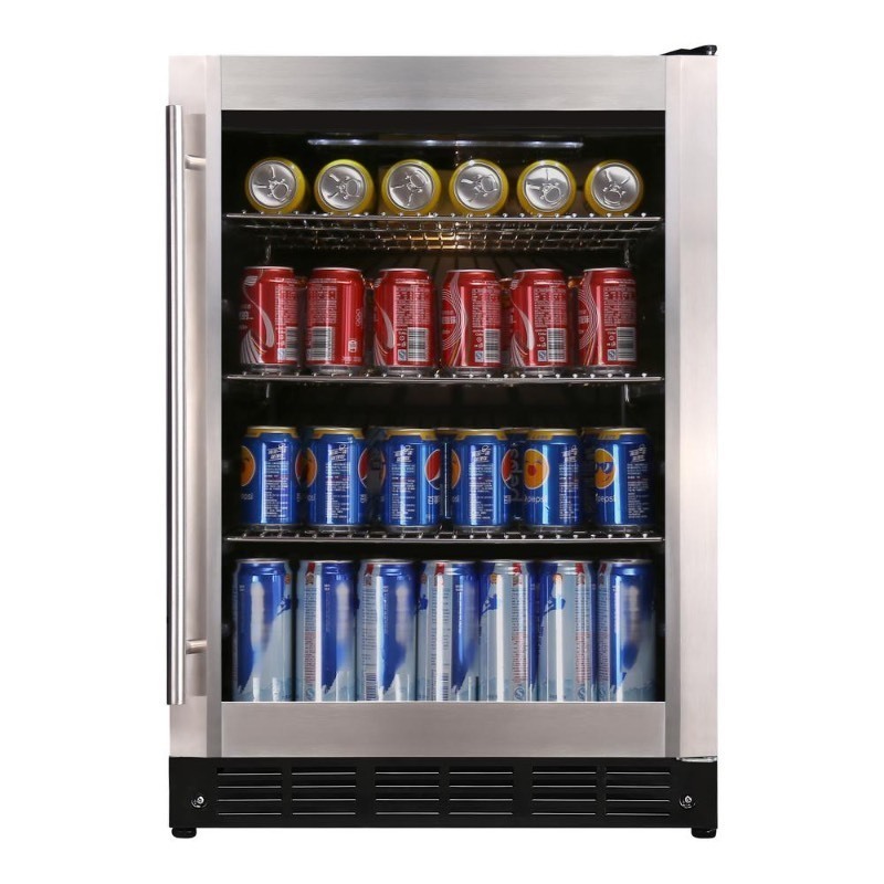lot 4649068 image: Magic Chef HMBC58ST 23.4 154 (12 oz.) Can Beverage Cooler Stainless Steel - Retail $707