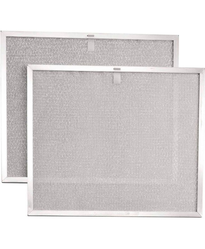 lot 4649090 image: Broan-NuToneAllure 2 Series 30 in. Range Hood Externally Vented Aluminum Replacement Filter (2 each) - Retail $47