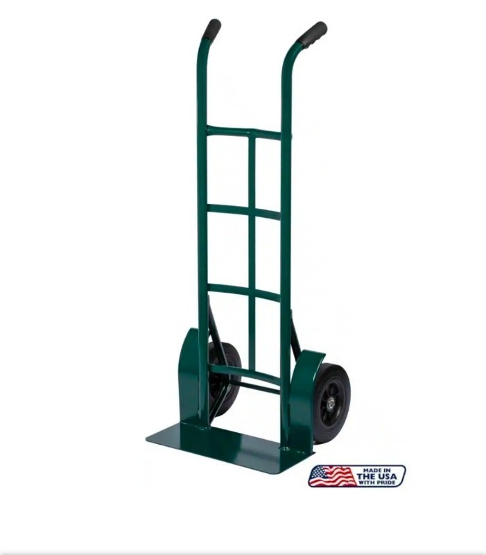 lot 4649101 image: HARPERSuper Steel 1,000 lbs. Flat-Free Heavy Duty Hand Truck (Damaged wheel) - Retail $107