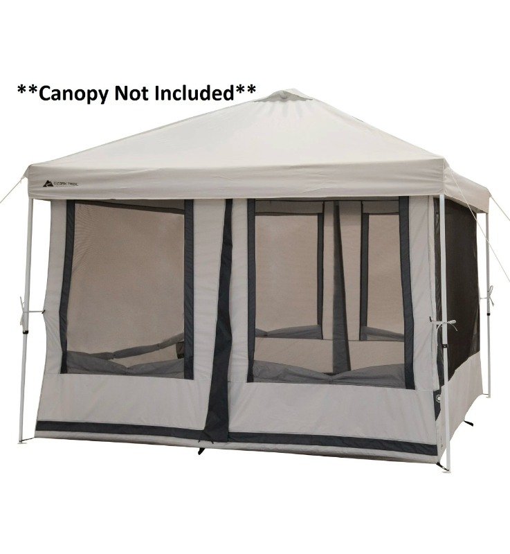 lot 4651015 image: Ozark Trail 7-Person 2-in-1 Screen House Connect Tent with 2 Doors, Canopy Sold Separately - Retail $109