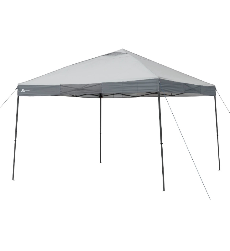lot 4651016 image: Ozark Trail 12 x 12 Instant Straight Leg Canopy for Camping - Gray (Missing Canopy) - Retail $165